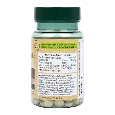 Holland & Barrett Enteric Coated Odourless Garlic 500mg 60 Tablets image 2