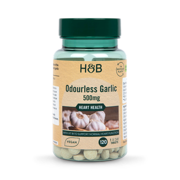 Holland & Barrett Enteric Coated Odourless Garlic 500mg 120 Tablets