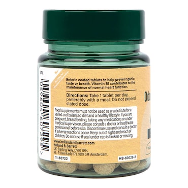 Holland & Barrett Enteric Coated Odourless Garlic 1000mg 60 Tablets image 3