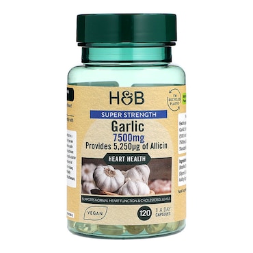 Holland & Barrett Super Strength Garlic 7500mg 120 Capsules image 1