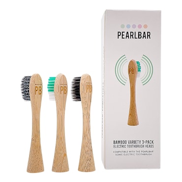 Pearl Bar Bamboo Variety 3-Pack Electric Toothbrush Heads image 1