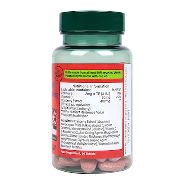 Holland & Barrett High Strength Cranberry Extract 400mg 90 Tablets image 3