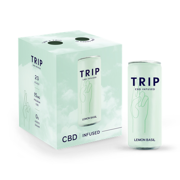 TRIP CBD Infused Multipack Lemon Basil Drinks 4x 250ml