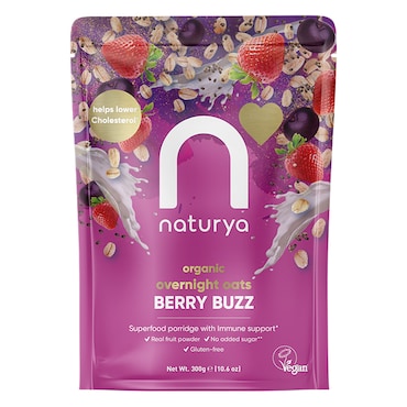 Naturya Overnight Oats Berry Buzz Organic 300g image 1