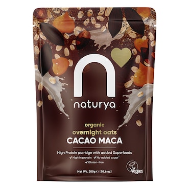 Naturya Overnight Oats Cacao Maca Organic 300g image 1