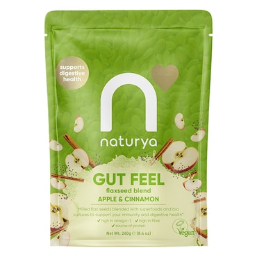 Naturya Gut Feel Flaxseed Blend Apple & Cinnamon 240g image 1