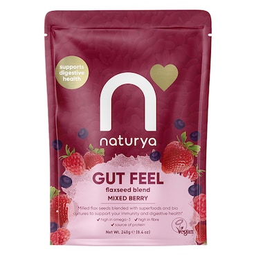 Naturya Gut Feel Flaxseed Blend Mixed Berry 240g image 1