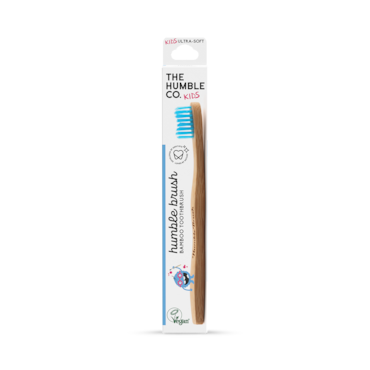 Humble Bamboo Kids Ultra Soft Bristle Toothbrush (Blue, Purple, White or Yellow)