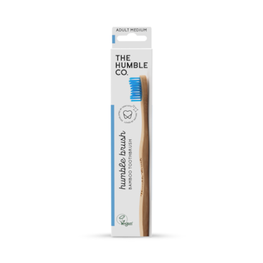 Humble Bamboo Adult Medium Bristle Toothbrush (Blue, Purple, White or Green)