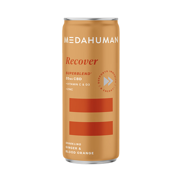 Medahuman Ginger & Blood Orange CBD Recover Drink 250ml