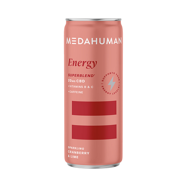 Medahuman Cranberry & Lime CBD Energy Drink 250ml