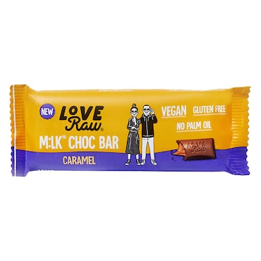 Love Raw Vegan M:lk Choc Bar Caramel 30g image 1