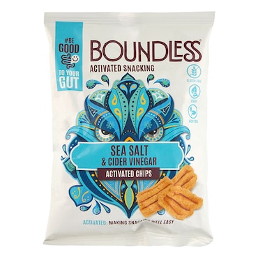 Boundless Sea Salt & Cider Vinegar Activated Chips 23g image 1