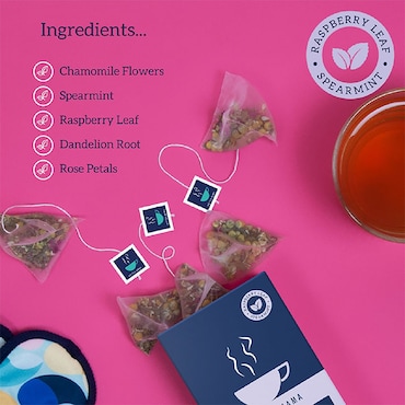 HotTea Mama Over the Moon Raspberry Leaf & Chamomile Tea 14 Tea Bags image 4