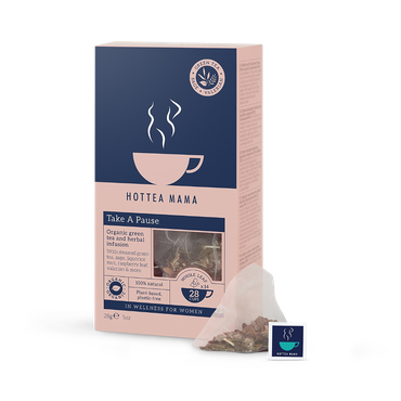 HotTea Mama Take A Pause Green Tea, Raspberry Leaf, Sage & Liquorice Tea 14 Tea Bags