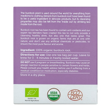 Natur Boutique Organic Burdock Root Tea 20 Sachets image 2