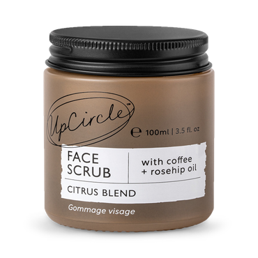 UpCircle Face Scrub Citrus with Coffee + Rosehip Oil 100ml