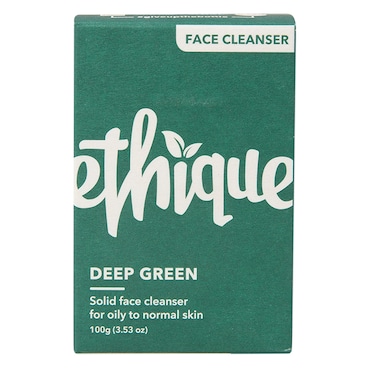 Ethique Deep Green - Solid face cleanser for balanced to oily skin 100g image 1