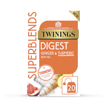 Twinings Superblends Digest Ginger & Turmeric with Fig 20 Teabags