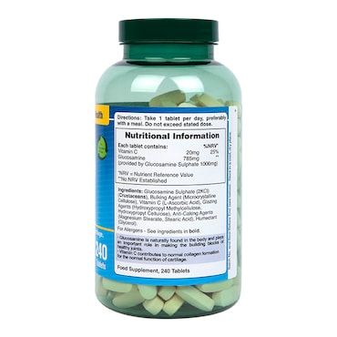 Holland & Barrett Glucosamine Sulphate 1000mg 240 Tablets image 2