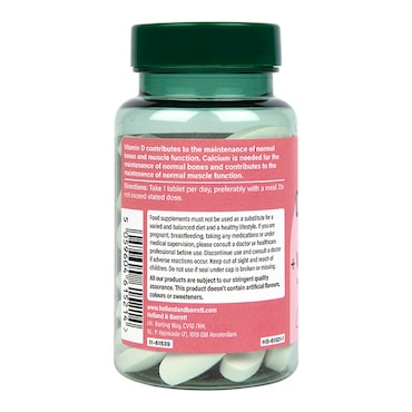 Holland & Barrett Calcium + Vitamin D 600mg 60 Tablets image 3