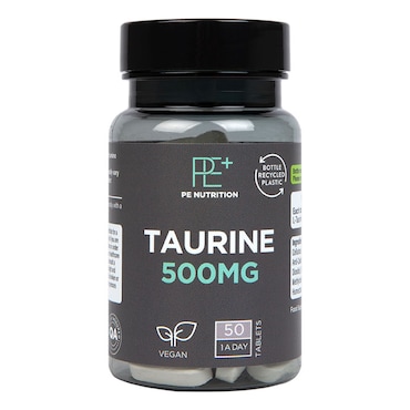 PE Nutrition Taurine 50 Tablets 500mg image 1