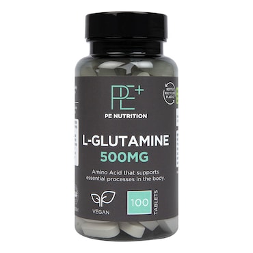 PE Nutrition L-Glutamine 500mg 100 Tablets image 1