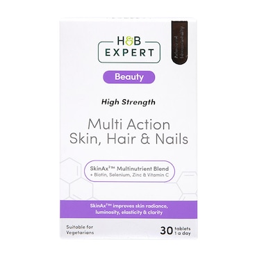 H&B Expert Multi Action Skin Hair and Nails 30 Tablets image 1