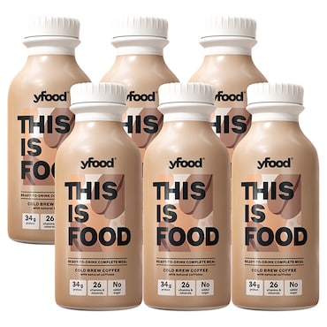 Yfood Ready to Drink Complete Meal Cold Brew Coffee Drink 6 x 500ml image 1