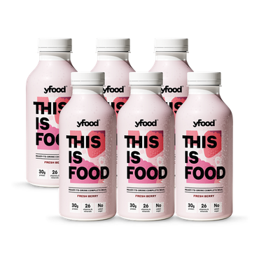 Yfood Ready to Drink Complete Meal  Fresh Berry Drink 6 x 500ml
