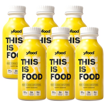 Yfood Ready to Drink Complete Meal Happy Banana Drink 6 x 500ml image 1