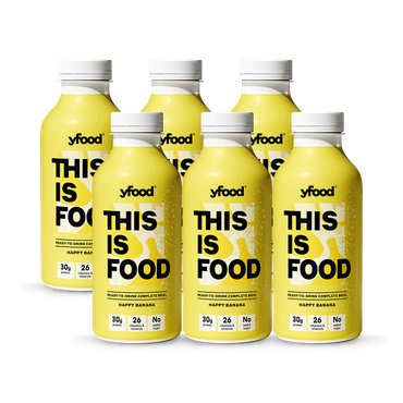 Yfood Ready to Drink Complete Meal Happy Banana Drink 6 x 500ml