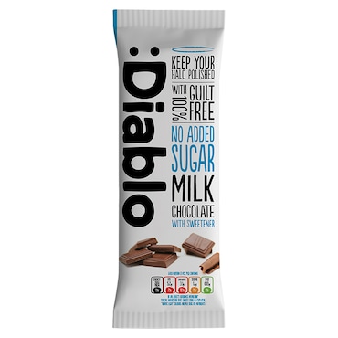Diablo No Added Sugar Milk Chocolate 85g