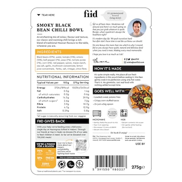 fiid Smoky Black Bean Chilli Bowl 275g image 2