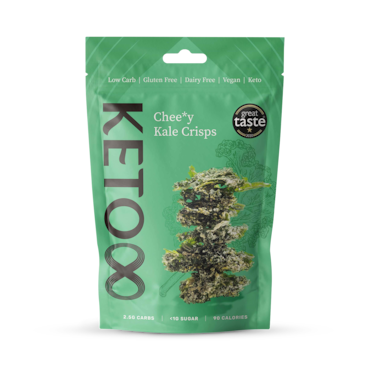 Keto8 Raw Cheesy-tasting Kale Crisps 30g