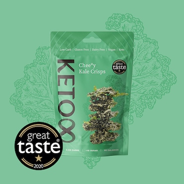 Keto8 Raw Cheesy-tasting Kale Crisps 30g image 2