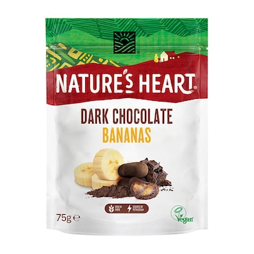 Natures Heart Dark Chocolate Banana 75g image 1