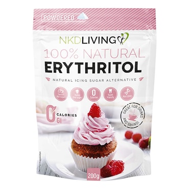 NKD Living Erythritol Powdered Natural Icing Sugar Alternative 200g image 1