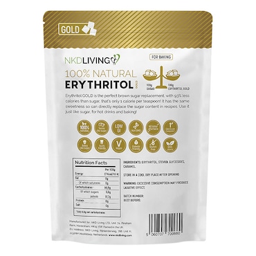 NAKD Living Erythritol Gold 200g image 2