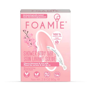 Foamie Shower Cherry Blossom & Rice Milk Body Bar 80G