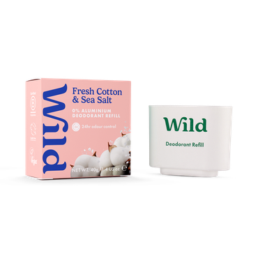 Review of WILD Fresh Cotton & Sea Salt Natural Deodorant Refill 40g