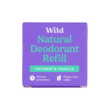 WILD Coconut & Vanilla Natural Deodorant Refill 40g image 1