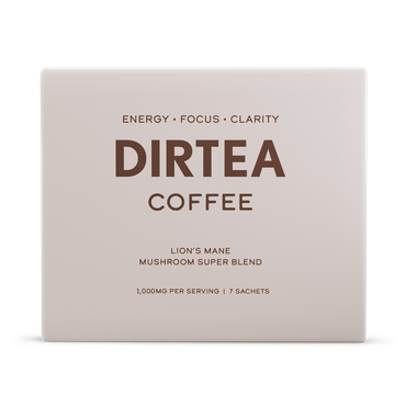 Review of DIRTEA Coffee Lion's Mane Mushroom Super Blend 7x Sachets