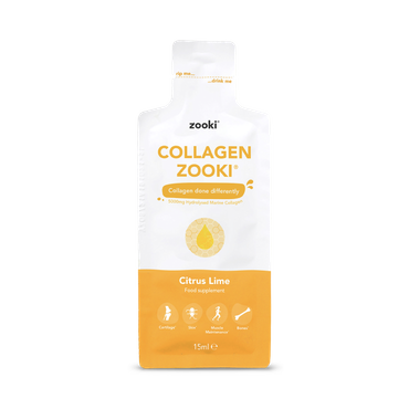 Zooki Marine Collagen 5,000mg, Citrus Lime Flavour - 1x15ml Liquid Sachet