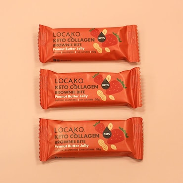 Locako Keto Collagen Brownie Bite Peanut Butter Jelly 30g image 2