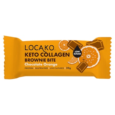 Locako Keto Collagen Brownie Bite Chocolate Orange 30g image 1