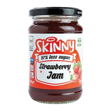 The Skinny Food Co Not Guilty Low Sugar Strawberry Jam 340g image 1
