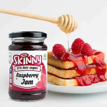 The Skinny Food Co Not Guilty Low Sugar Raspberry Jam 340g image 2
