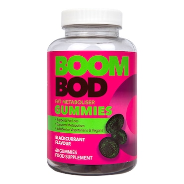 Boombod Fat Metaboliser 60 Gummies - Blackcurrant Flavour image 1