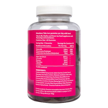 Boombod Fat Metaboliser 60 Gummies - Blackcurrant Flavour image 2